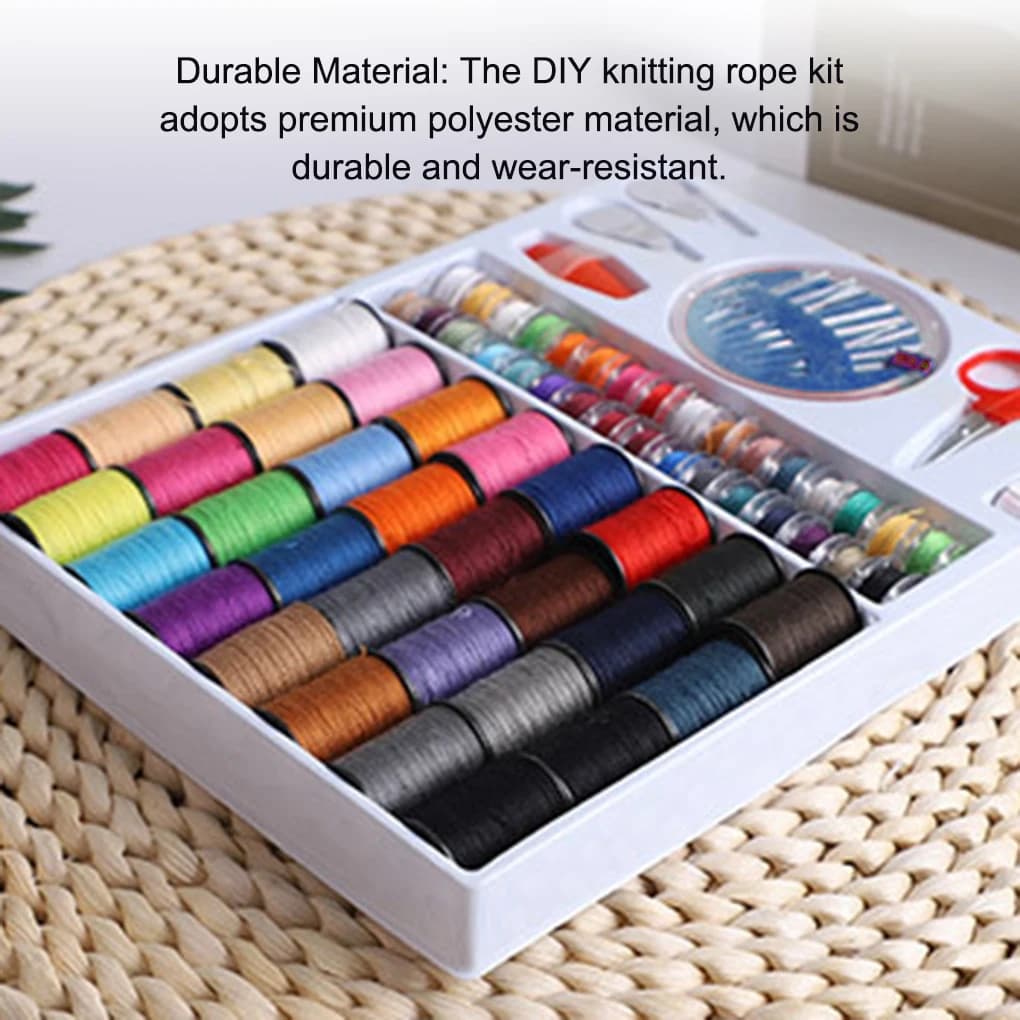 1 set di fili per cucire colorati kit di strumenti multifunzione ago a mano quilting cuciture lavorazione fai da te mini cucito elettrico portatile