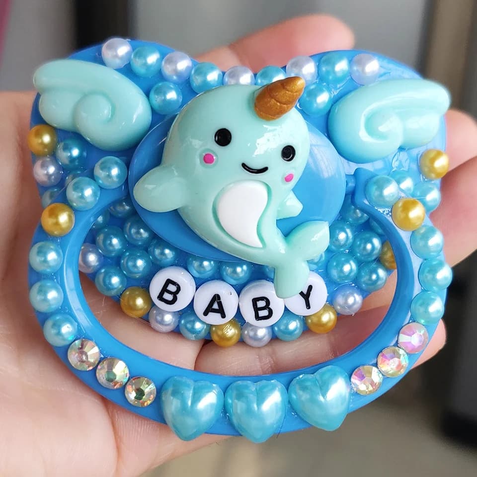Adult Baby Size Pacifier DDLG Soft Silicone Daddy Girl Dummy Dom Little Space Cute Wing