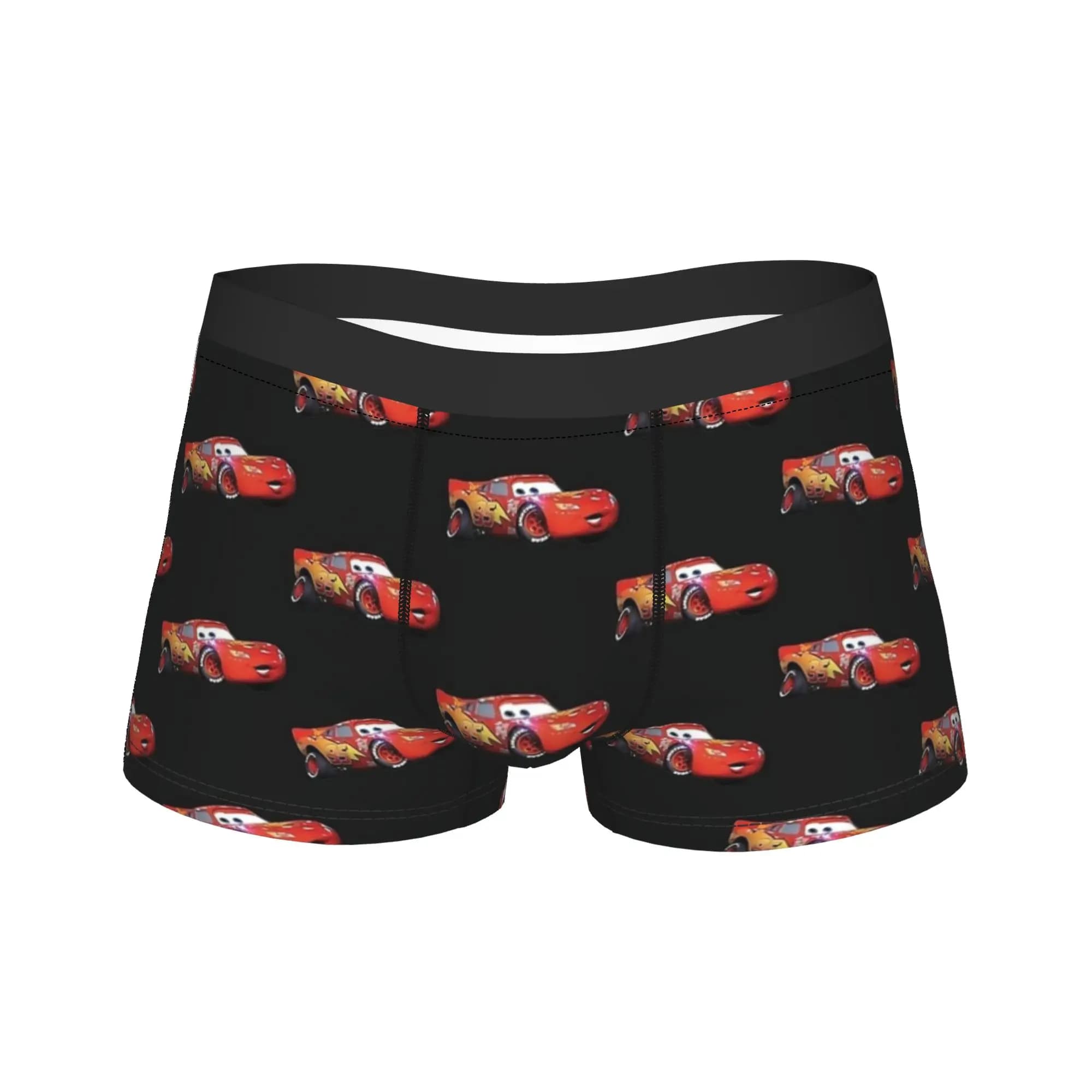 Kachow Lightning McQueen Underwear Mutandine traspiranti dal design a pantaloncino per uomo, con tasca 3D, taglia grande