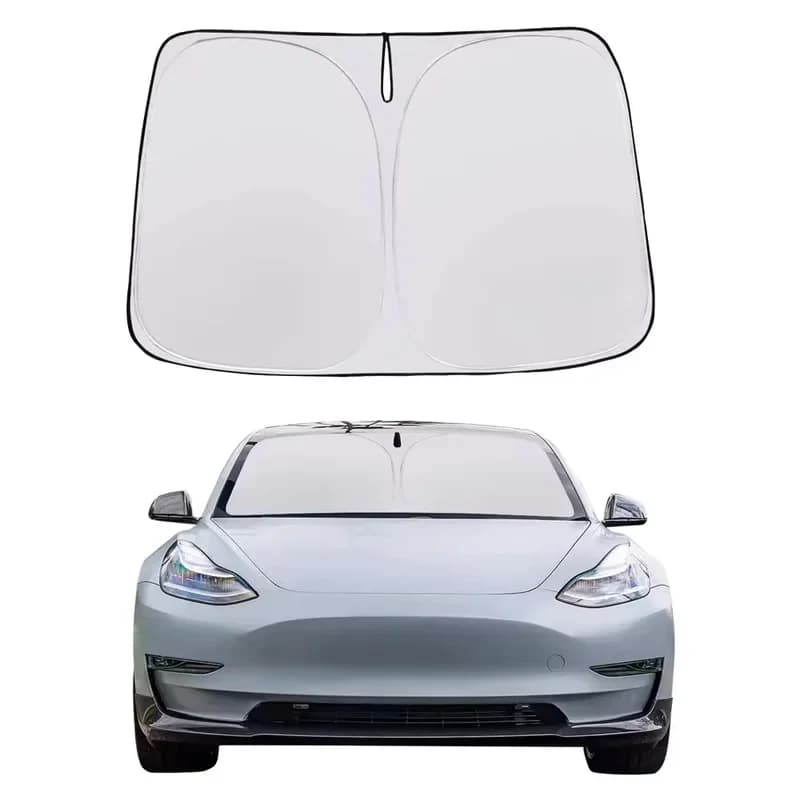 Car Windshield Sun Shade for Tesla Model 3 Y Front Window Sunshade Visor Sunscreen Protector UV Protection Accessories