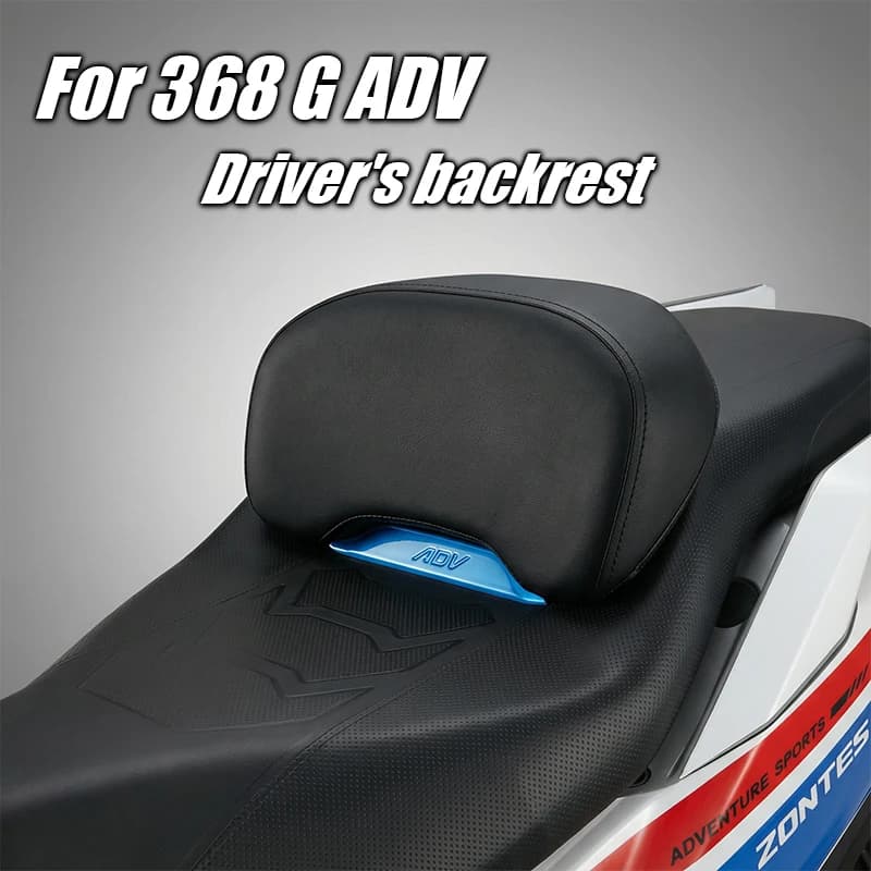 Cuscino Schienale Moto Allargato con Supporto Lombare per Conducente, Accessorio per ZONTES 368G 368 G ADV