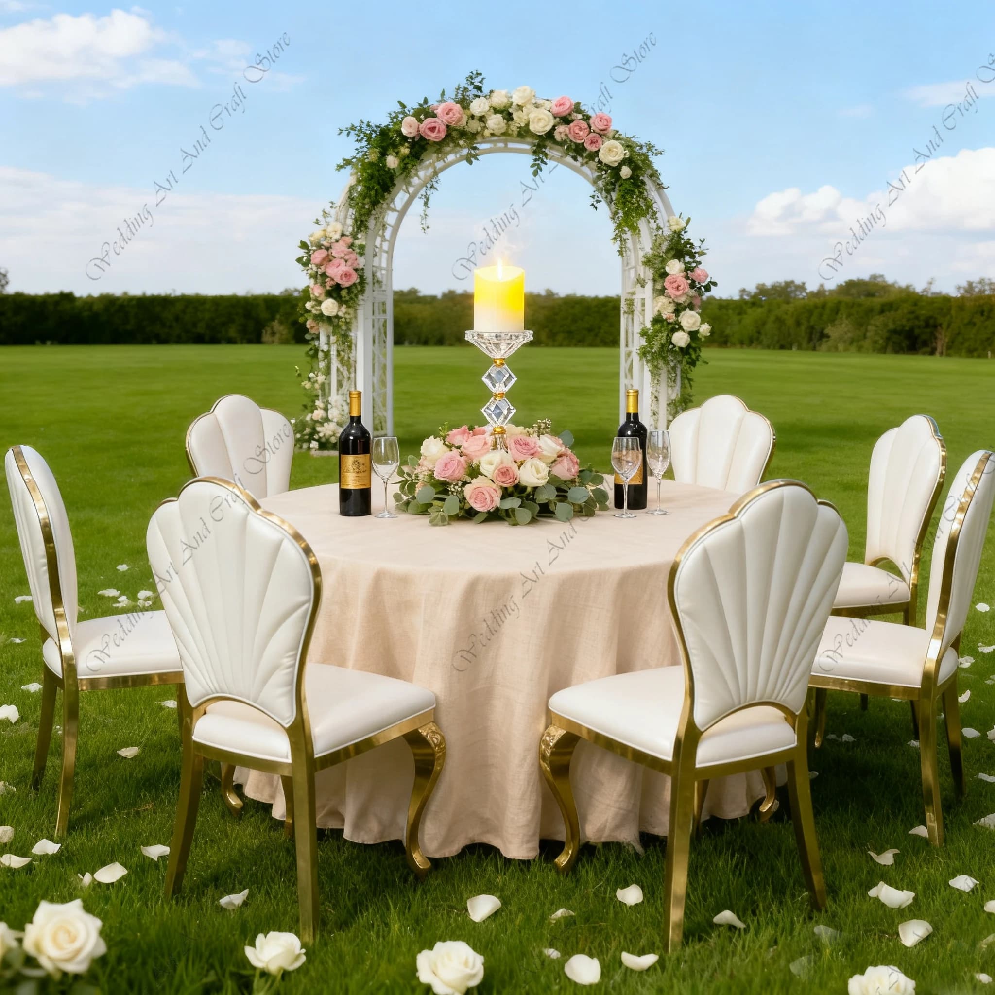 56 pezzi f30 Sedie da pranzo imbottite di lusso Sedia da sposa Trono Metallo Acciaio inossidabile Gamba dorata Sedia da hotel per matrimoni ivy 309