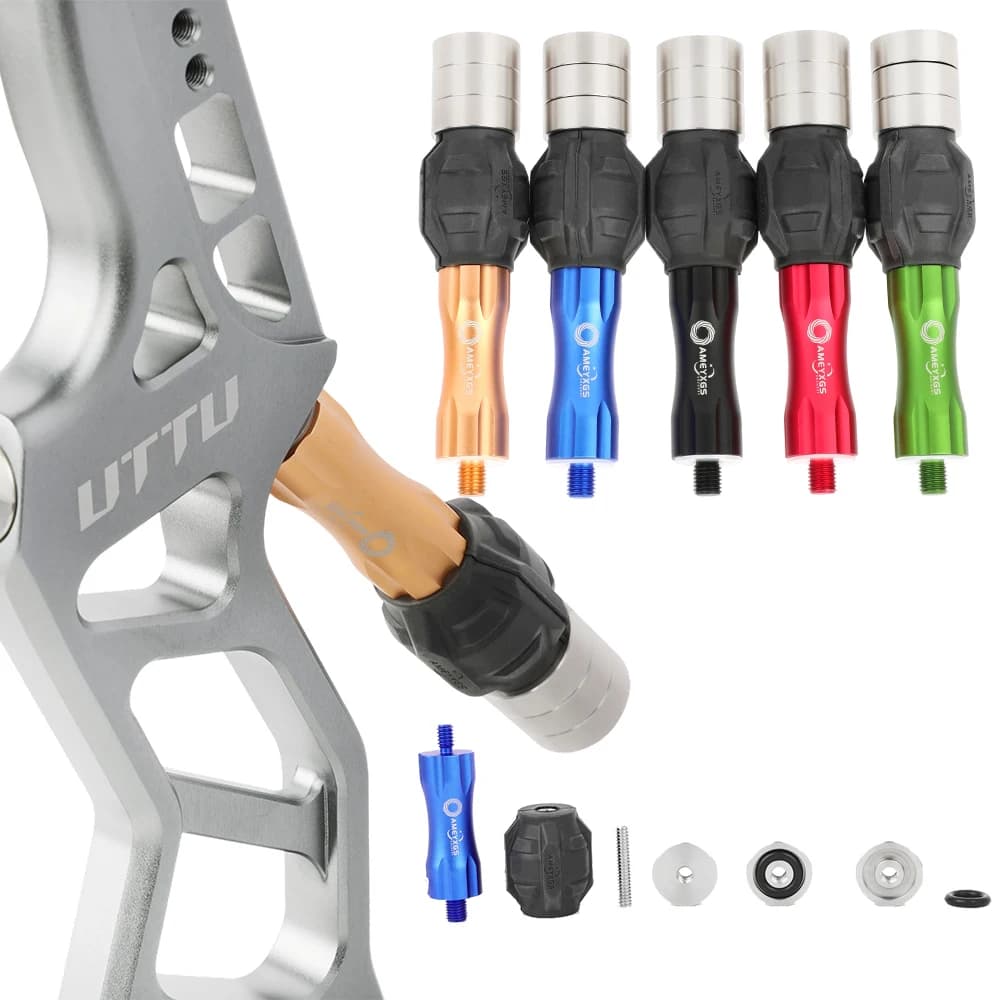 Tiro con l'arco Arco Grip Smorzatore di vibrazioni 5/16 "Filo Recurvo Arco composto Stabilizzatore Ammortizzante Tiro Caccia Bersaglio Acc
