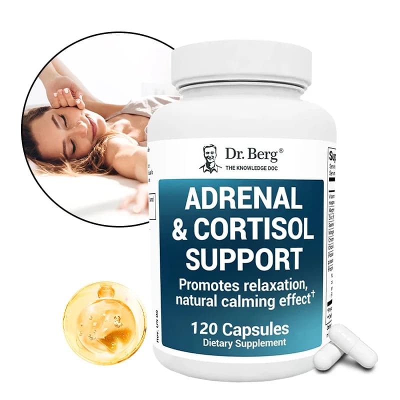 Adrenal & Cortisol support supplement: natural stress support to improve mood, concentration and relaxation