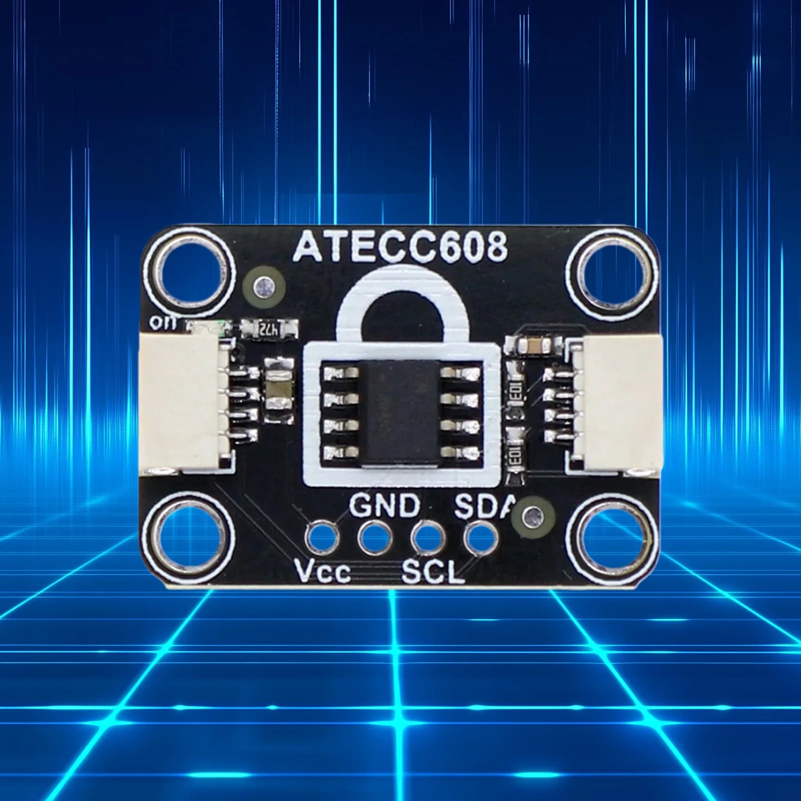 ATECC608 I2C Power Strip Key Memory Module Compatible with STEMMA QT/Qwiic Power Supply Key Memory Module for Arduino