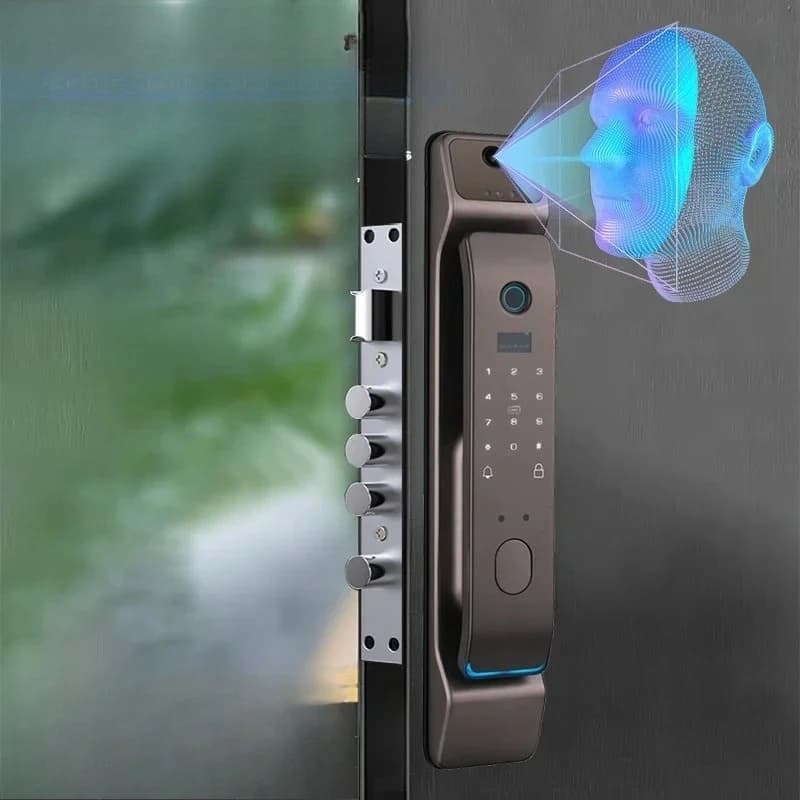 'Smart Face ID Lock Serratura per porta con riconoscimento facciale 3D Funziona con APP WIFI Sblocco remoto Foto di acquisizione