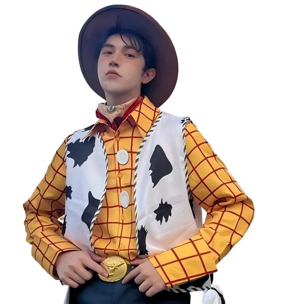 Disponibile Costume da Cosplay di Woody di Toy Story per Carnevale - Set di Abiti per Adulti per Halloween, Woody e Jessie, per Rappresentazioni Teatrali