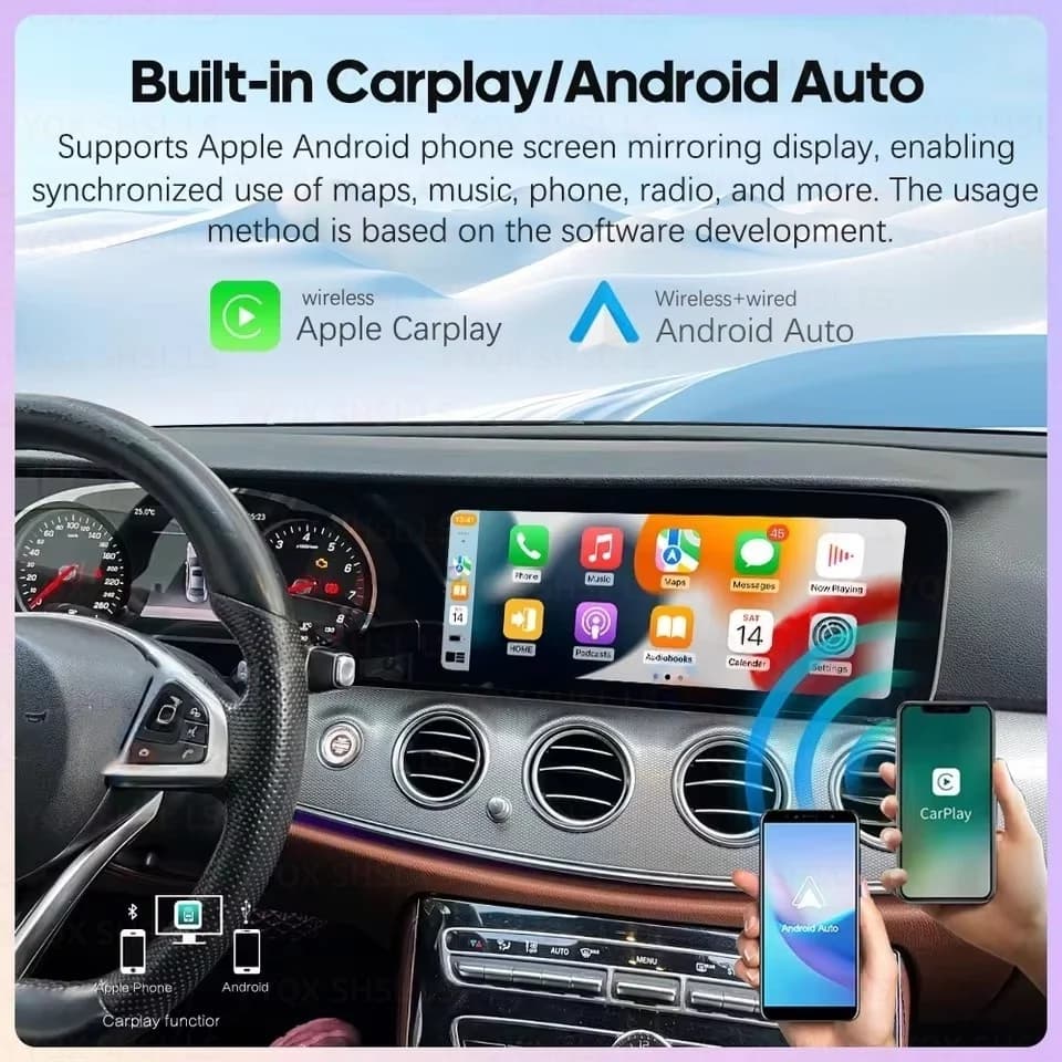 Car accessories For Mercedes Benz W213 2016 2017 2018 2019 Multimedia Receiver Player GPS Navigation Car Radio Bluetooth BT DSP