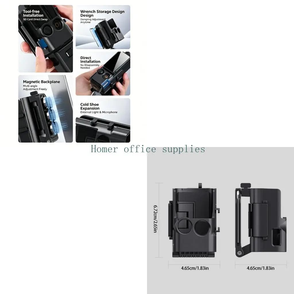 K43B Pocket 3 Camera Mount with Cold Shoe Frame and Adjustment