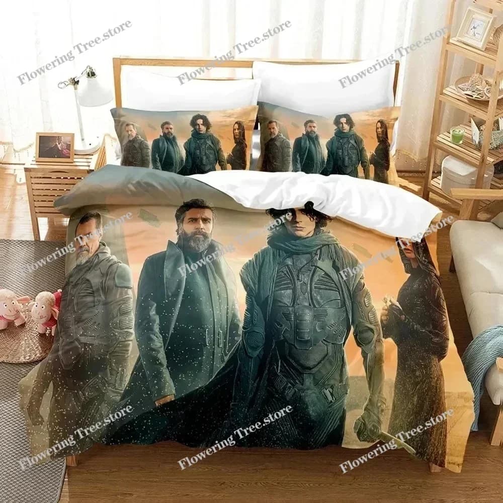 3D Print Dune Bedding Set Duvet Cover Bed Set Quilt Cover Pillowcase Comforter king Queen Size Boys Adult Bedding Set029
