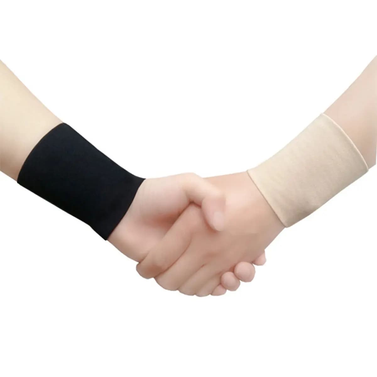 2 Pezzi Supporto per Polso Traspirante Elastico, Protezione Sportiva per Alleviare il Dolore, Fascia per Polso Nera XL