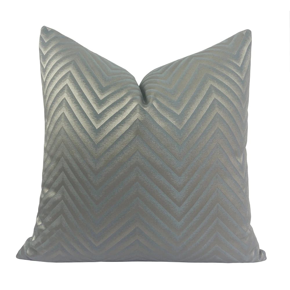 Fodera per cuscino decorativa intrecciata con diamanti ondulati grigi con texture morbida moderna, confezione da 18 x 18 pollici, confezione da 1 pezzo