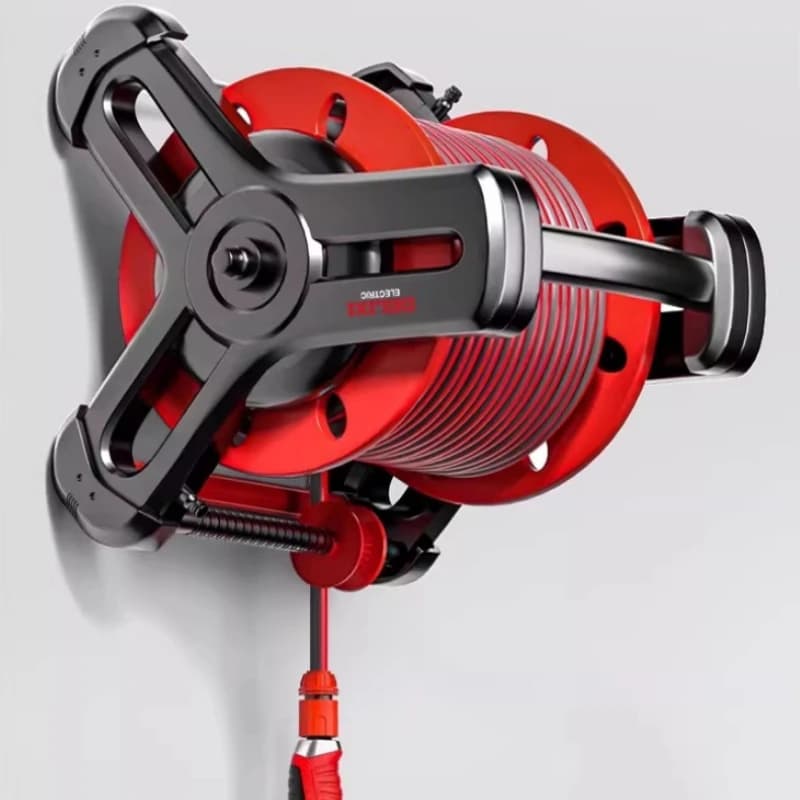 Avvolgitubo da Parete per Pistola ad Aria Calda, Tubo per Irrigazione Orto, Giardino, Frutteto, Accessori per Paesaggistica e Giardinaggio, Lavaggio Auto, PVC