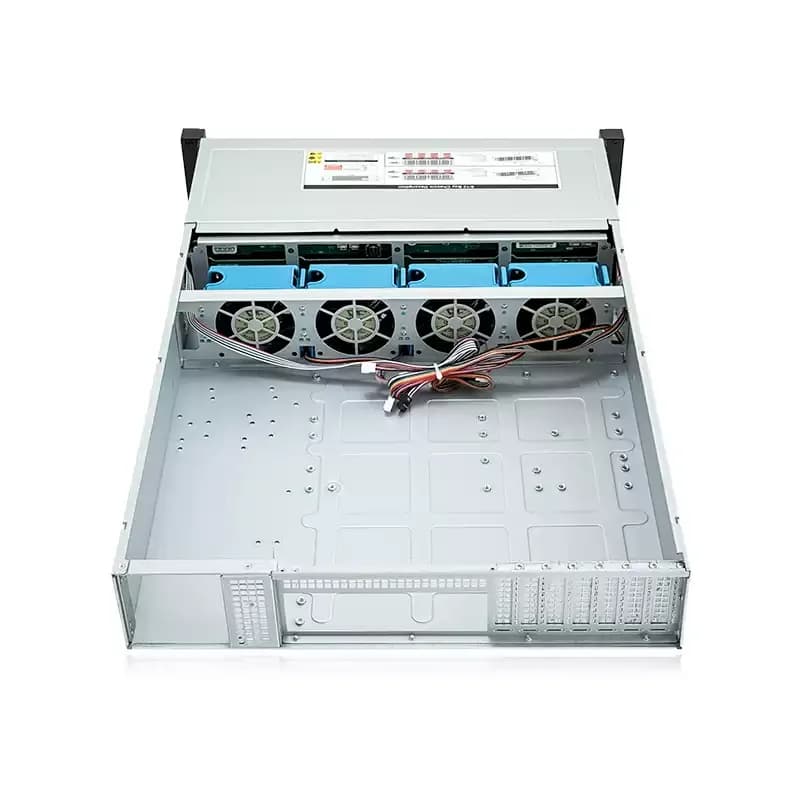 Hot-swappable enterprise private cloud storage, 2U rack-mounted NAS server chassis - 8/12-bit optional
