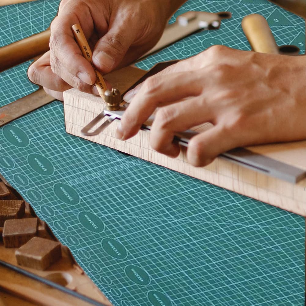Self-repairing Grid Cutting Mat, Double Sided Cutting Board 90x60cm, Rotating Cutting Board for Fabrics, Arts and Crafts