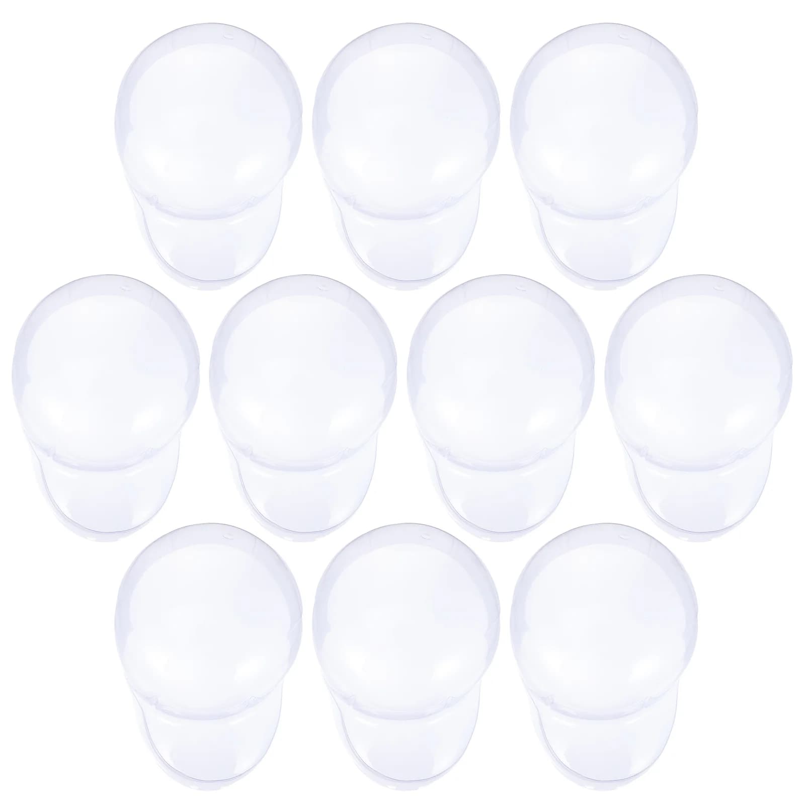 10 Pcs Hat Support Clear Display Stand Travel Holder Holders Plastic Caps Curved Mouth Pvc for