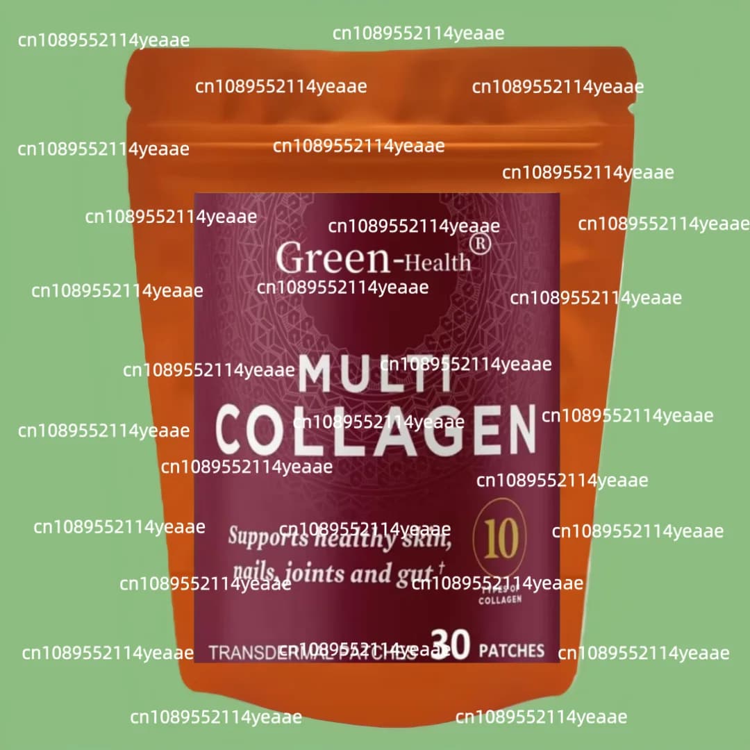 30 Patches Collagen Peptides Transdermal Patches Types I, II, II, V & X, Supports Healthy Skin and Nails, Gut Health and Joints