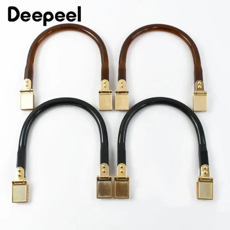 2/4 pz Deepeel 13*14cm borsa in resina maniglia borsa chiusura a bacio borsa telaio fibbia portafoglio maniglie donna accessori Hardware per cucire fai da te