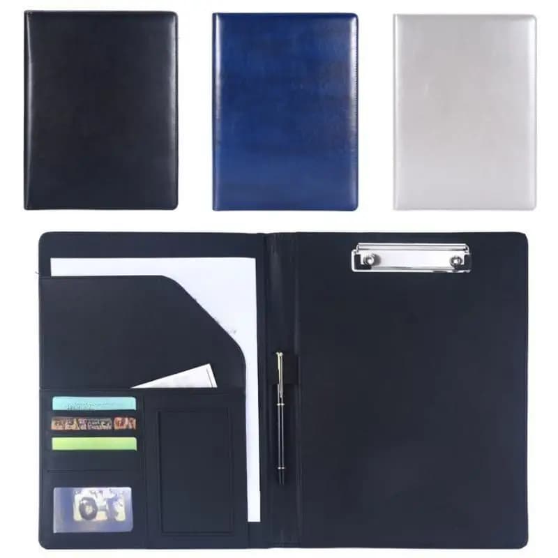 1Pc A4 PU Leather Business Organizer Case Vintage Binder Document Pads Office File Folder