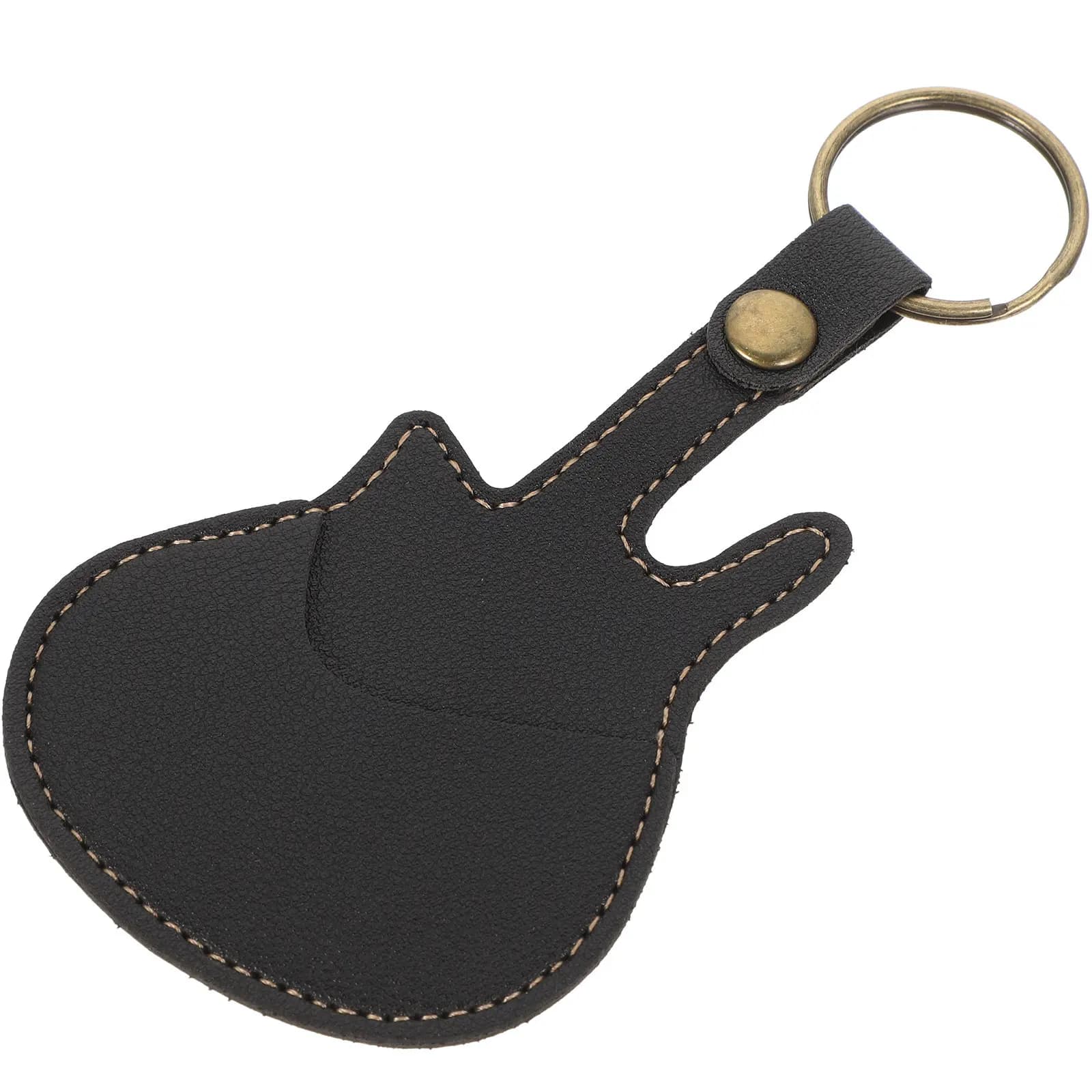 Borsa Portatile per Plettri in PU, Porta Plettri per Diversi Strumenti, Inclusi Chitarra Elettrica, Acustica e Ukulele