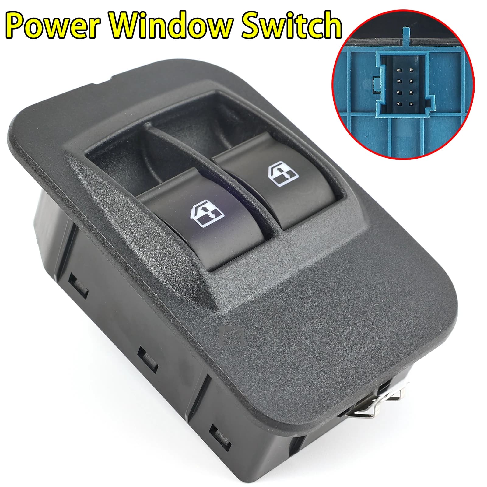 735518655 735461275 Accessori auto Pulsante di controllo interruttore finestrino principale per Citroen Nemo Peugeot Bipper Fiat Doblo Qubo Fiorino