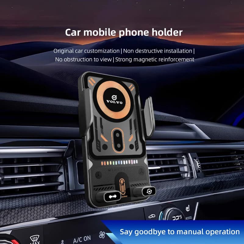15W Caricatore Senza Fili Supporto Del Telefono Per Auto Air Vent Mount Ricarica Veloce Per Volvo C60 XC90 V40 V60 XC40 V70 C30 V50 SC60 190h XC S60