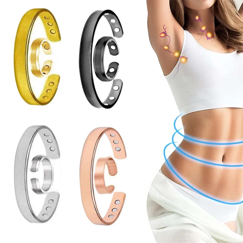 Ring bracelet for lymphatic drainage lovers Allevia fatigue for men and women Removable magnetic rings Losing weight Health Gift