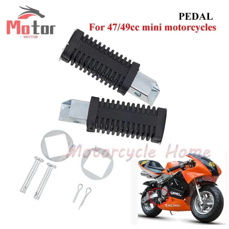 Poggiapiedi Universali per Moto - Adatti per Mini Moto 47cc 49cc, Pocket Dirt Pit Bike, Migliora il Supporto per i Piedi del Pilota