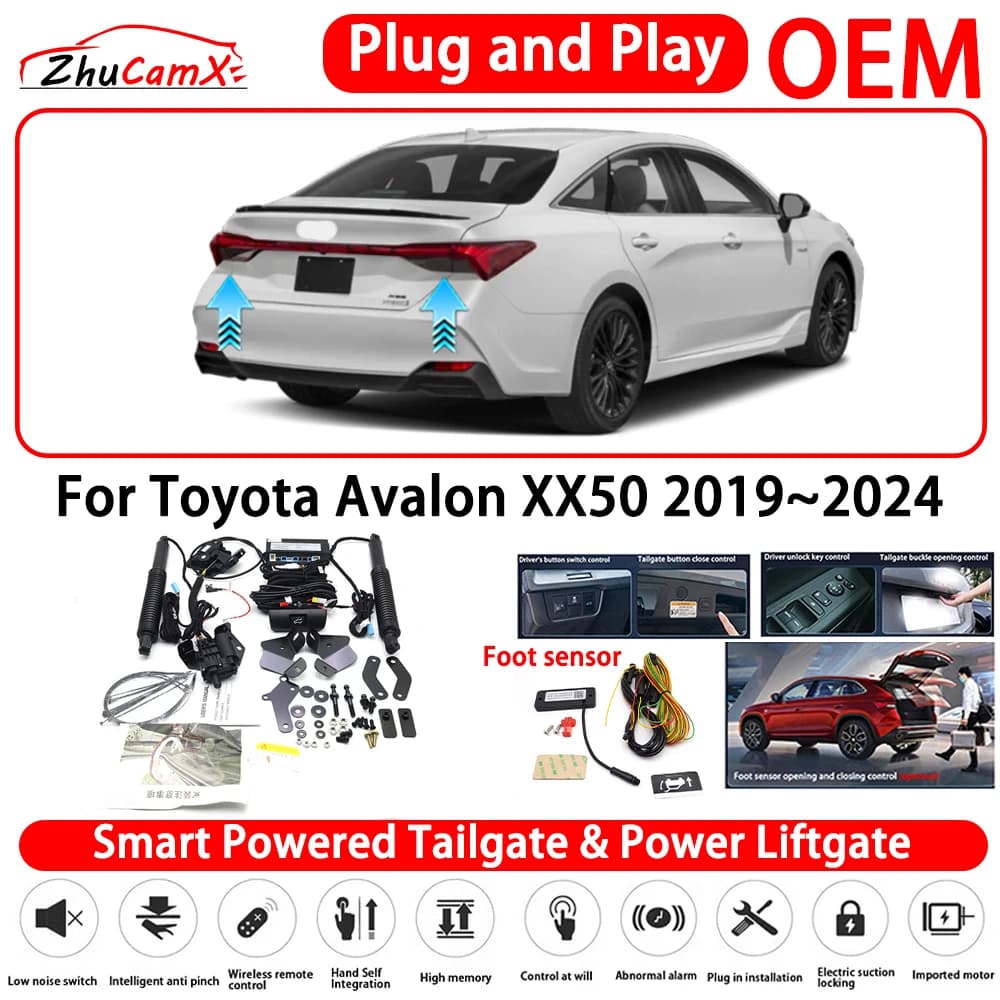 for Toyota Avalon XX50 2019~2024 OEM Smart Powered Tailgate Power Liftgate Automatic Rear Trunk Tailgate Actuator Plug and Playv