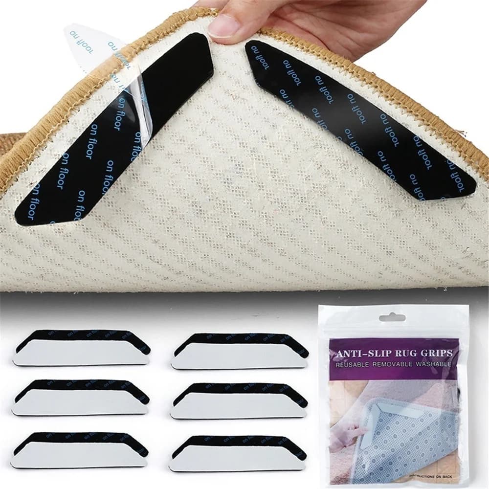 3M autoadesivo antiscivolo nastro adesivo tappeto tappetino adesivo fisso tappeti angoli cuscinetti pinza per casa bagno soggiorno tappetino