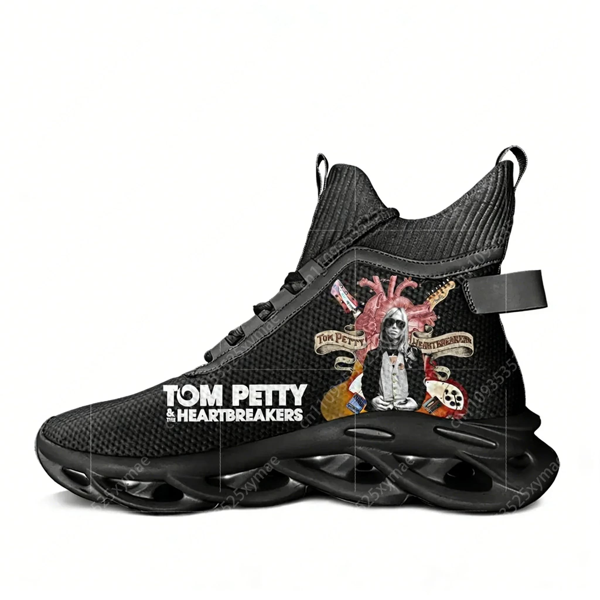 Sneakers alte Tom Petty Heartbreakers Rock Band da uomo e donna, scarpe sportive da corsa in mesh, personalizzabili