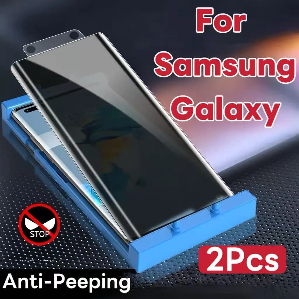 2 pieces anti-spy ceramic screen protection for Samsung Galaxy S25 S24 S23 Ultra S22 S21 S20 Note 20 10 9 8 Plus anti-visible membrane