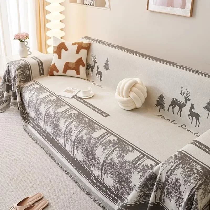 2026 New Striped Sofa Blanket Four Season Universal Chenille Sofa Blankets Non Slip Sofas Towel Office Nap Shawl Sofa Covers