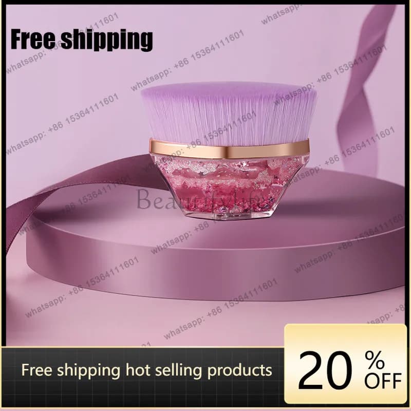 No. 55 Crystal Traceless Magic Foundation Brush Flat Head Beauty Brush