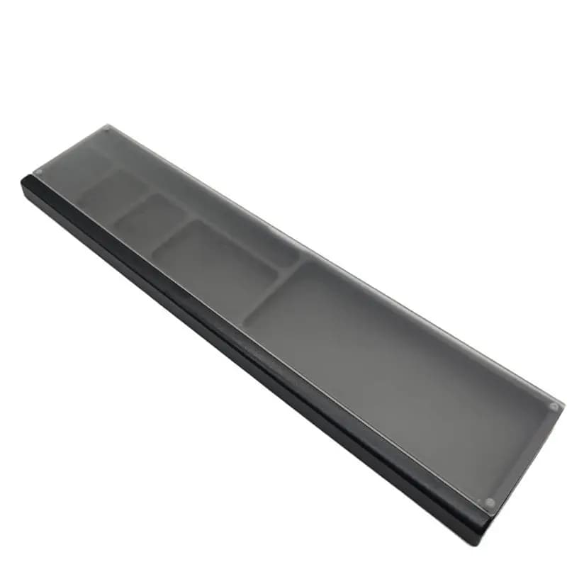 Poggiapolsi per tastiera, scatola portaoggetti ergonomica da scrivania, scatola portaoggetti da scrivania, per una facile digitazione, sollievo dal dolore per giocatori, studenti, coperchio trasparente