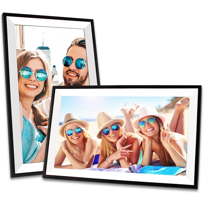 2025 Nuovo arrivo 15,6 '' Immagine LED di grandi dimensioni Condividi foto Cornici per foto digitali Cloud Wifi da 15,6 pollici