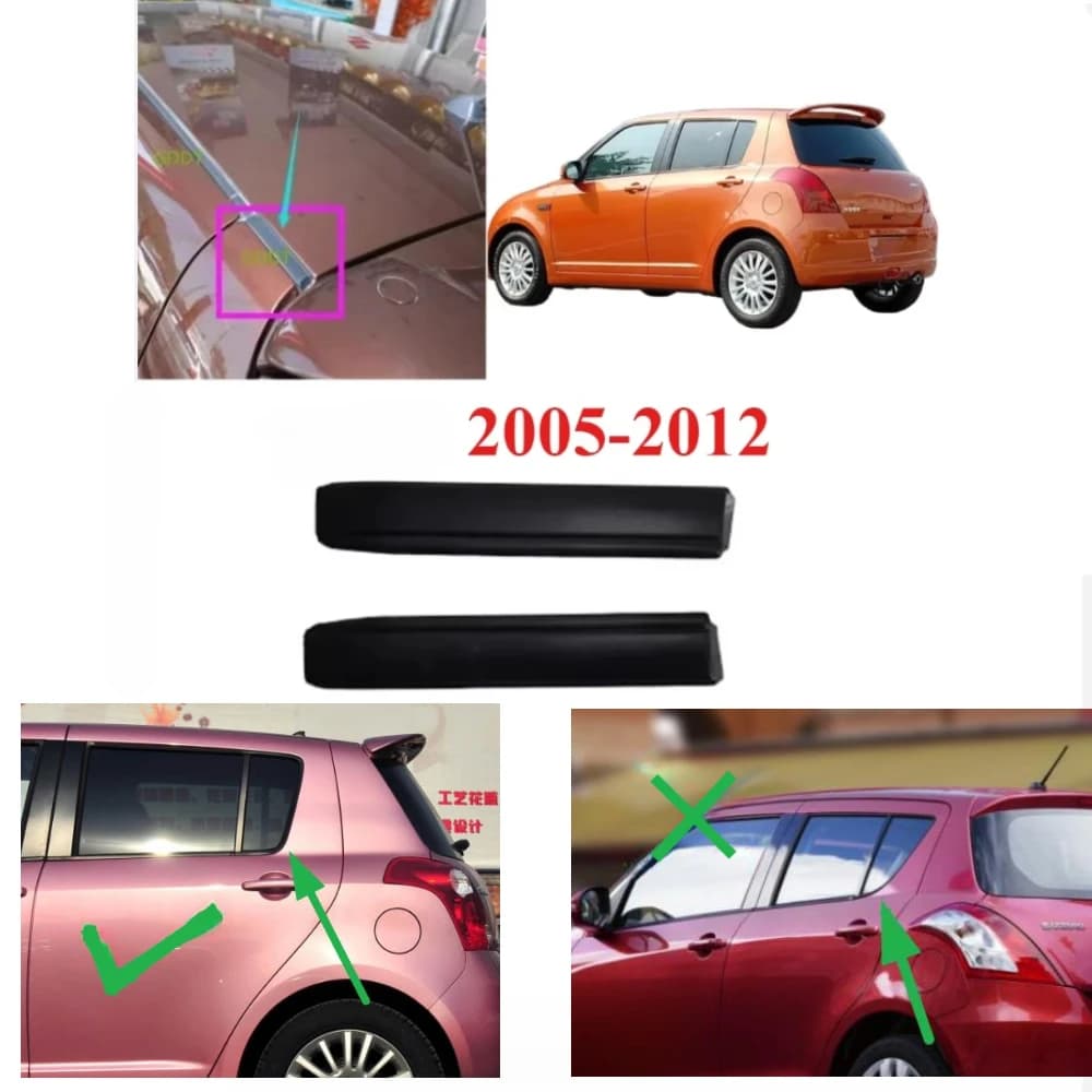 2 Pezzi Guarnizione in Gomma per Tetto Suzuki Swift 2005-2012, Protezione Impermeabile per Tetto Esterno Swift