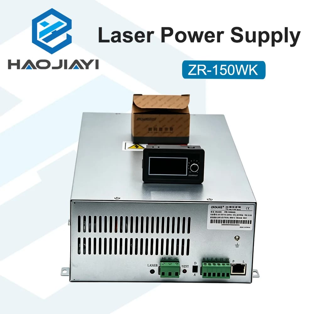 ZR-150WK 150W CO2 Laser Power Source 150-180W Glass Laser Tube Power Supply for Engraving Cutting Machine 2-Year Warranty
