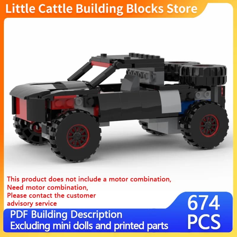 City Car Model MOC Building Bricks Off-Road Rally Trophy Truck Modular Technology Children Holiday Gifts Assemble Toys Suit