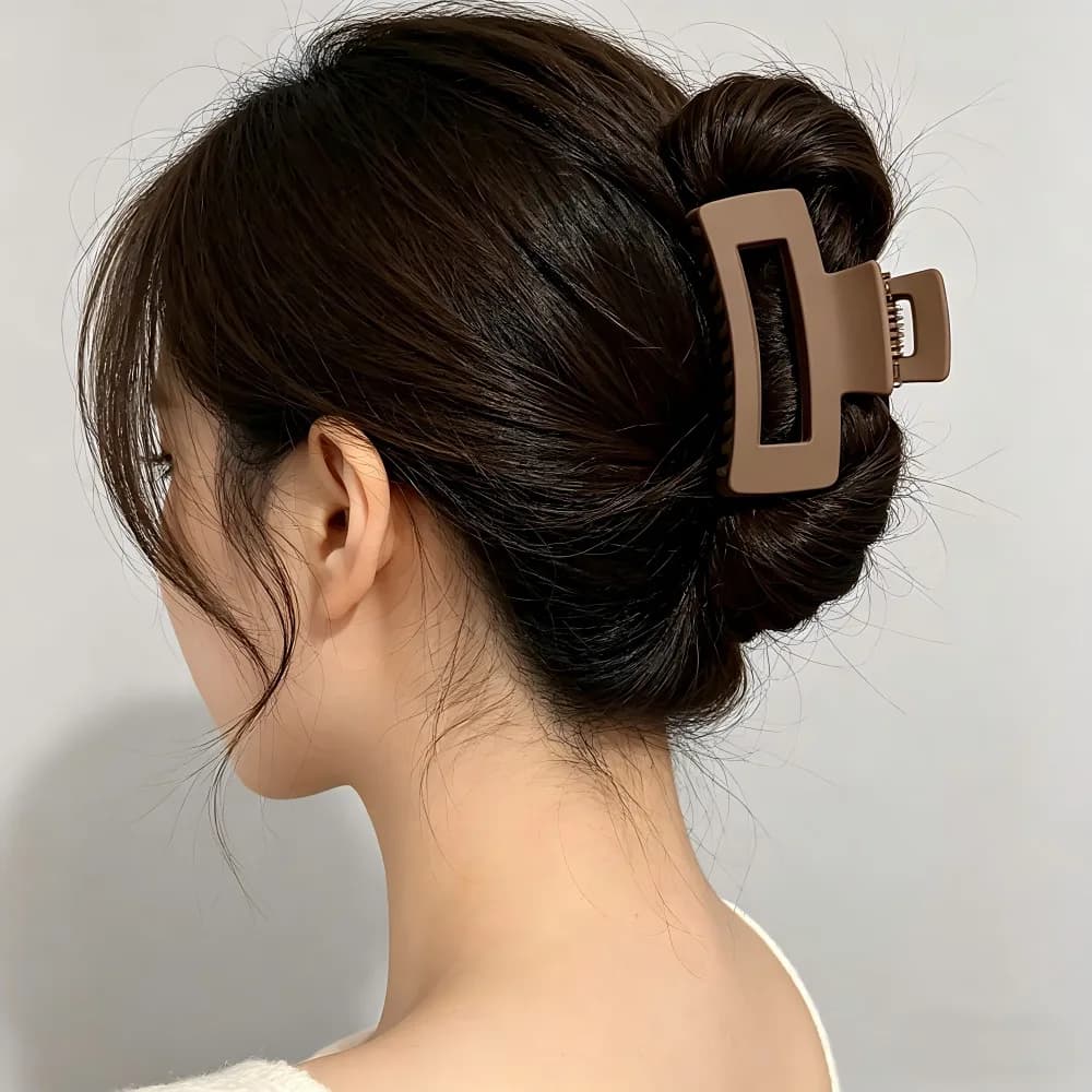 Set di 3 Fermagli per Capelli Quadrati di Media Dimensione, Adatti per l'Uso Quotidiano, Accessori per Capelli da Donna, Idea Regalo, Fermaglio a Forma di Luna
