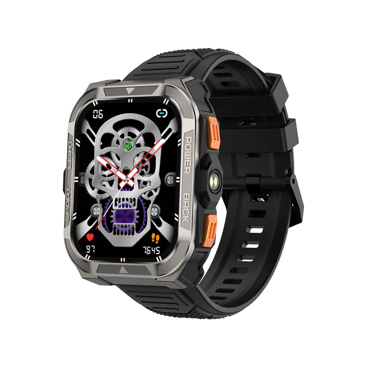 Orologio intelligente GPS da esterno Blackview W80 PRO, display HD da 1,91", batteria da 900 mAh, monitoraggio della salute, impermeabile IP68, orologio sportivo