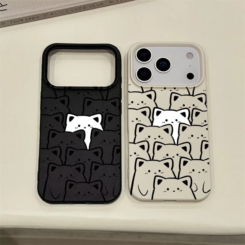 Custodia a forma di gatto per Infinix GT Note 30 40 Pro 50S Hot 50 Plus 8 9 Play 10 Lite 11S 12 Smart 10 7 TECNO Camon 40 Pro SPARK GO