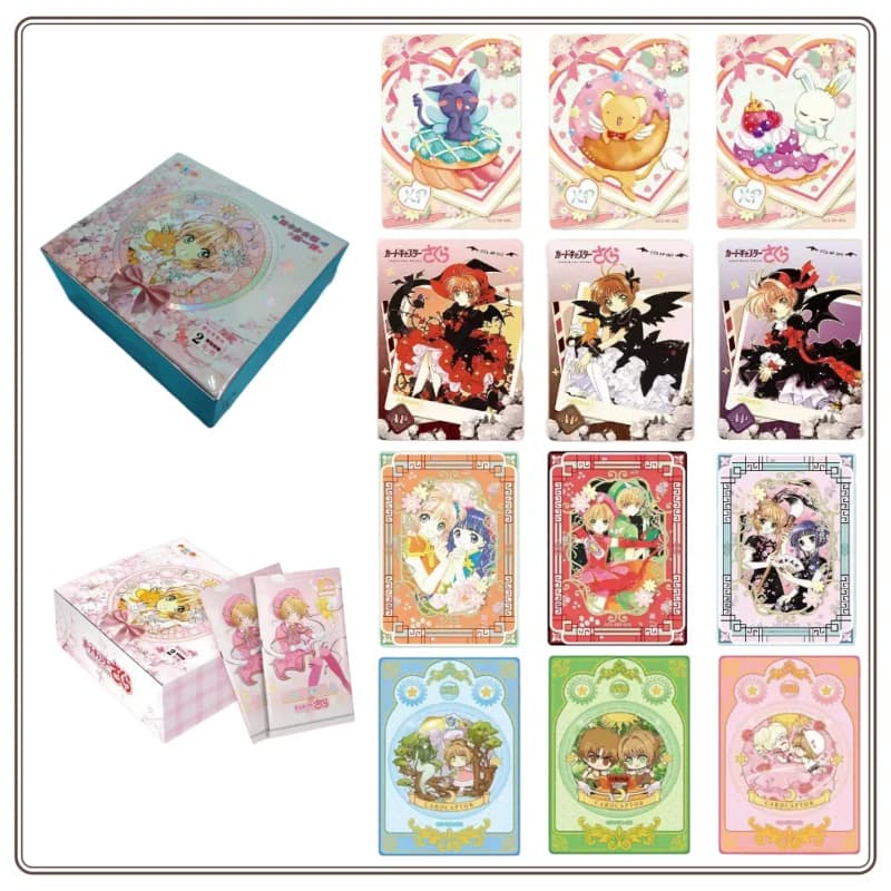 Original Stock Cardcaptor Sakura Collectible Card CCS Tarot Card Rare Collectible Card Gift 18 Children Toys Trading Cards Anime