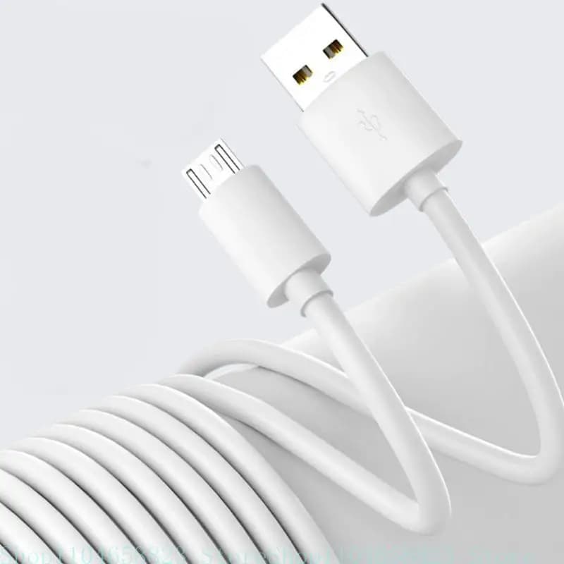 Cavo USB flessibile in miniatura lungo, prolunga alimentazione, adatto per baby monitor, telecamere sicurezza per interni esterni