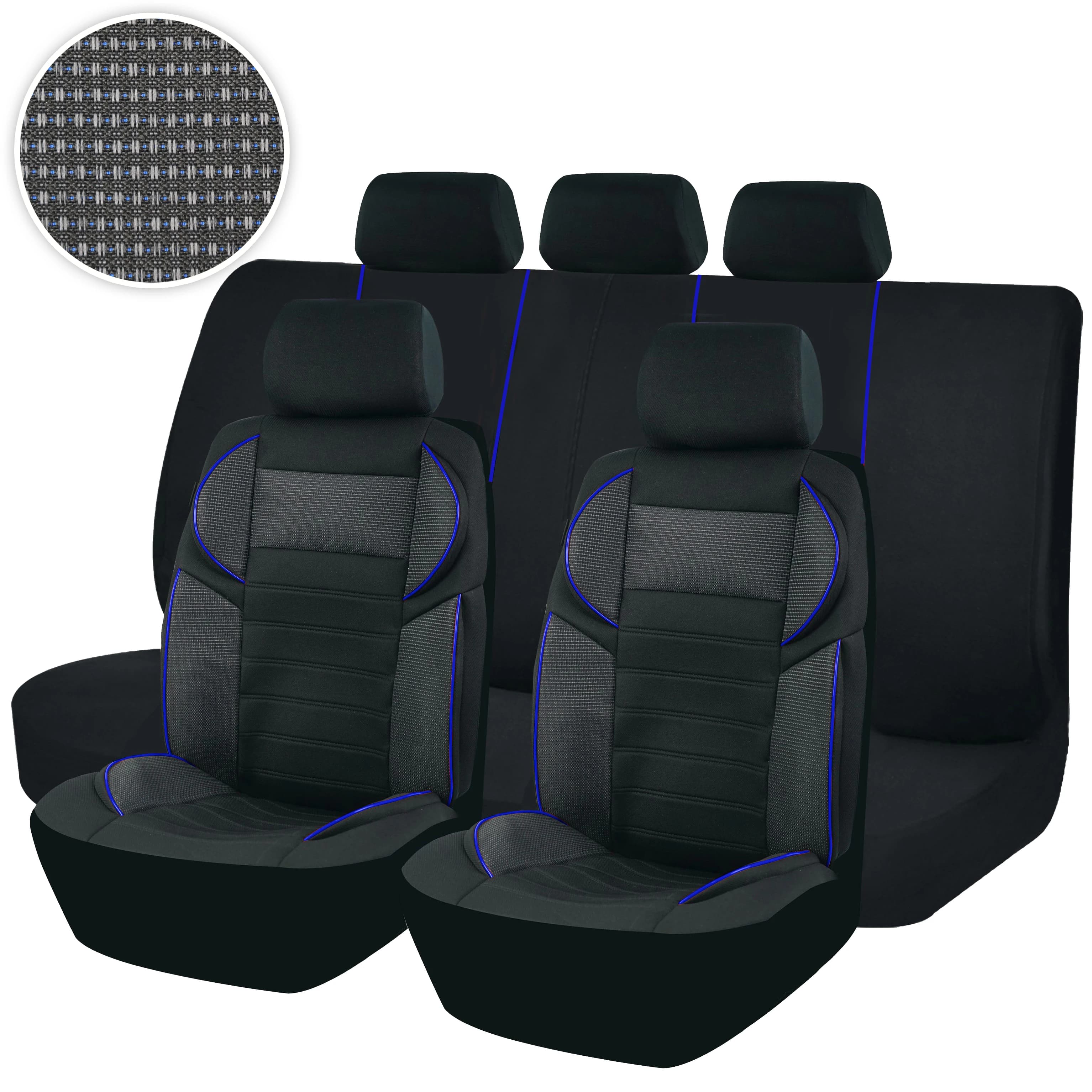 Universal 4mm Car Seat Covers Luxury Sponge Style Fit For Most Car Suv Truck Sport Design Seat Covers For Car Seat