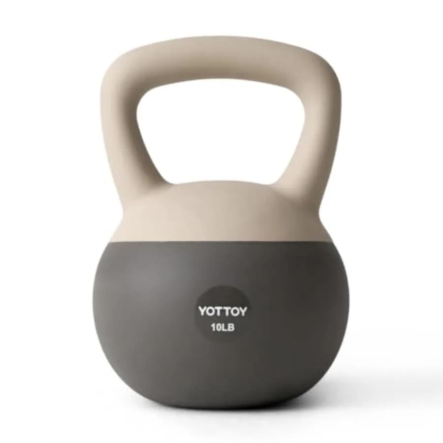 Set of Kettlebell Soft 10 Books for Home Strength Training, Padded Base and Ideal Largo Handle