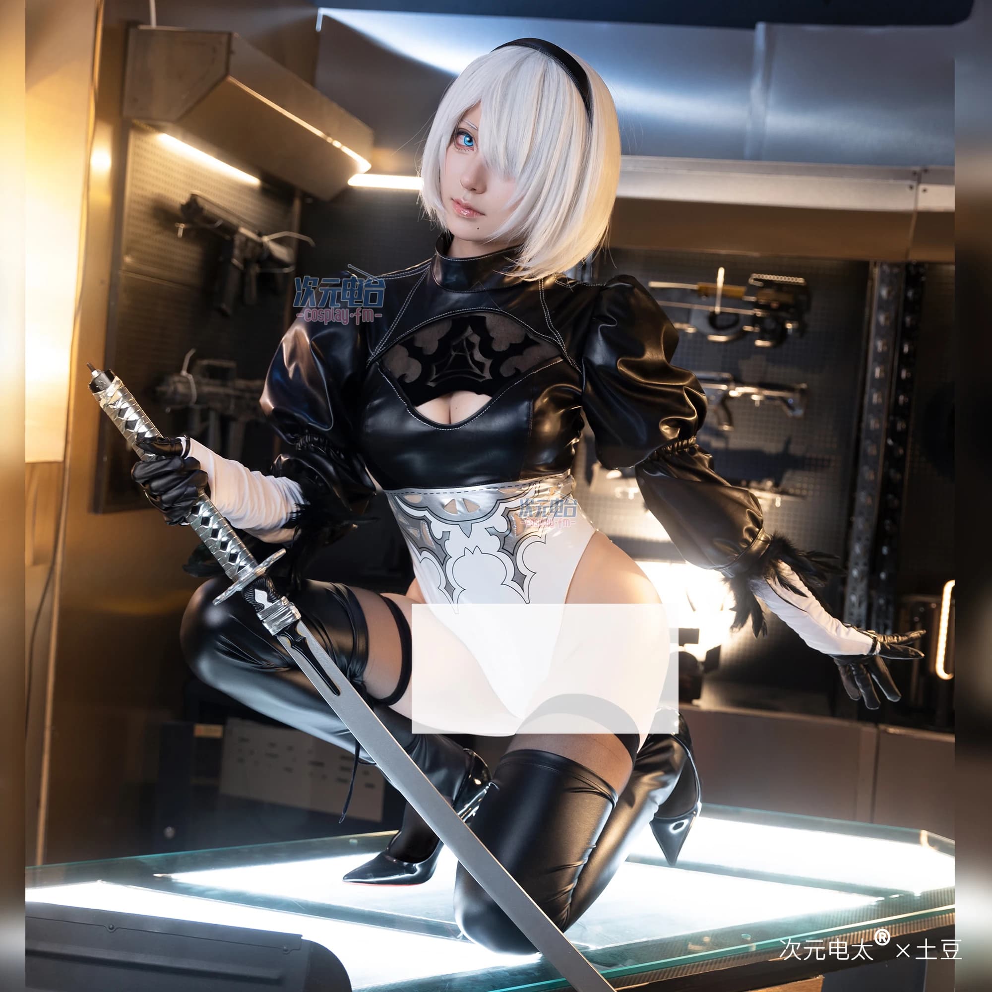 Anime Nier Automata Yorha 2B Costumes Cosplay Women's Suit Sexy Leather Gloves Socks Dress Halloween Carnival Christmas Dresses