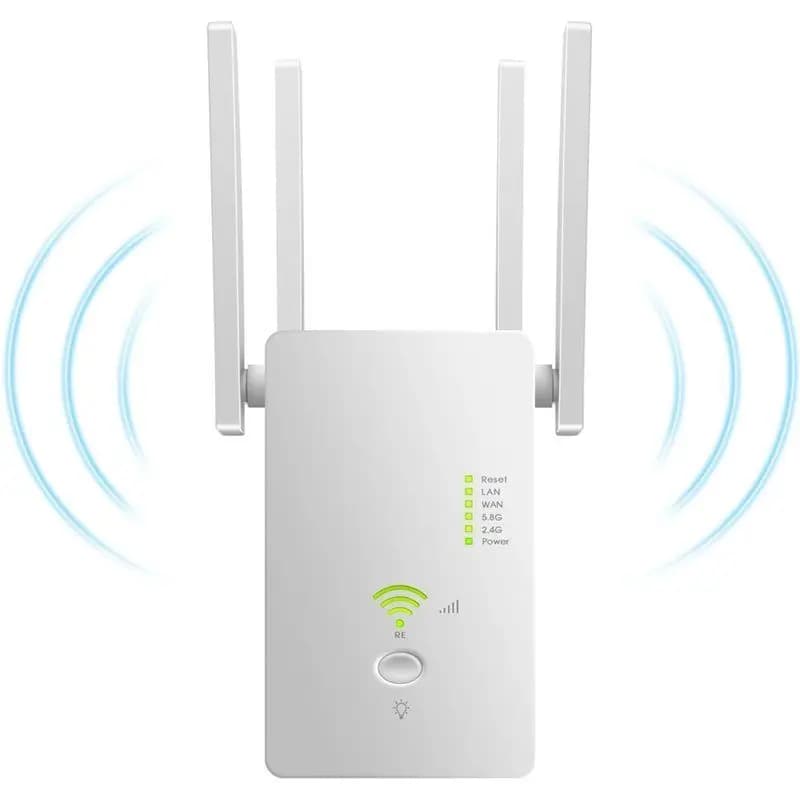 AED7-Wifi Booster 1200M Ripetitore Wifi 5Ghz Router Wireless 2.4Ghz Access Point Amplificatore di Segnale a Lungo Raggio Extender di Portata Spina EU