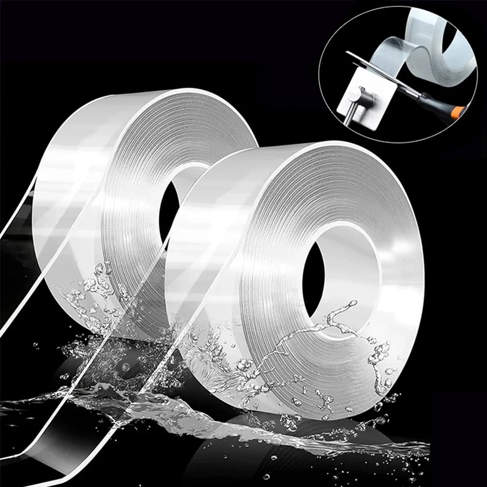 Two-sided Adhesive Tape 1/3/5 m Waterproof Tape for Gel Adhesive Tap Kitchen Bathroom