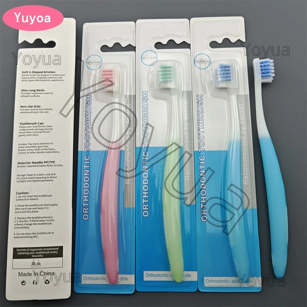 30 pz Spazzolino Ortodontico Dentale Pulito Ortho Bretelle Dentista Spazzolino Da Denti A Setole Morbide Spazzolino Da Denti Igiene Orale